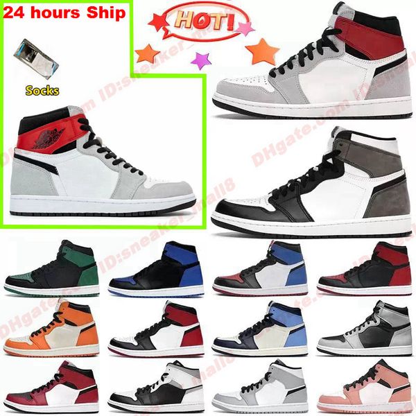 

2020 new 1s high shoes og patent black metallic gold mens basketball 1 men sports designer fashion sneakers hococal