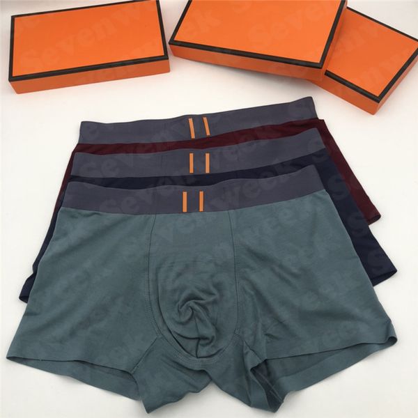 

mens designer underpants male charm boxer underwear breathable design letter pint boxers underpant for men, Black;white