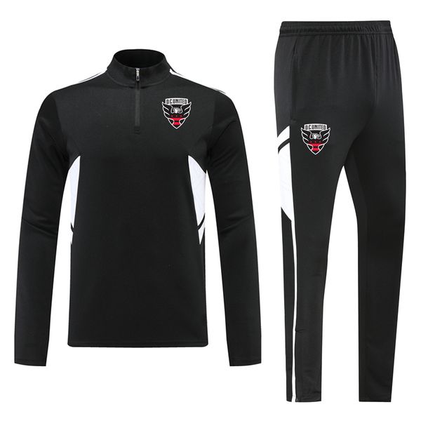 

dc united men's tracksuits soccer sportswear sets sports casual jackets and pants winter football training weat kits personal group cus, Gray