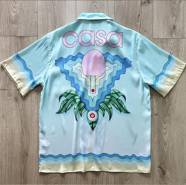 

shirt men's casual shirts women tees 2023ss sky blue clothing, White;black