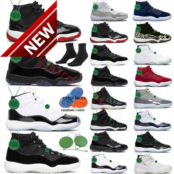 

with og box 11 basketball shoes men women jumpmans 11s cool grey cherry retro midnight navy velvet 25th anniversary 72-10 low bred, Black
