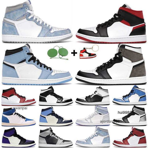 

2023 men women basketball shoes 1s high og 1 electro orange shadow 2.0 hyper royal light chicago deep blue mens trainers sports sneakers jor, Black