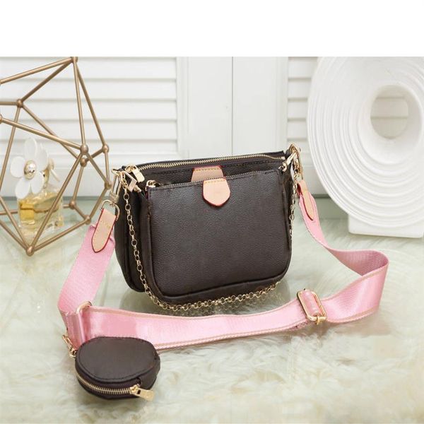 

brand designer women hobo bag handbags purses favorite mini 3pcs accessoires crossbody vintage shoulder bags leather 6 color strap3026