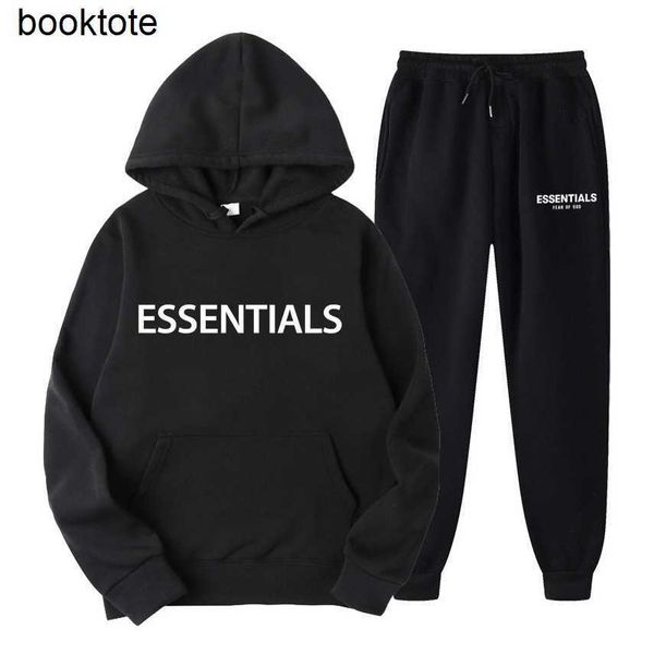 

mens jackets brand hoodie tracksuit esentials couple suit men's and women's double track high street tide br two-piece set in autu, Black;brown