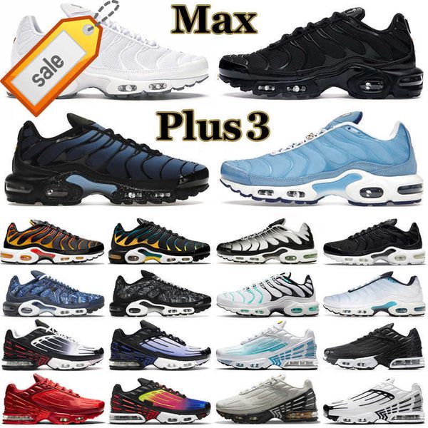 

plus 3 tn running shoes men women triple black white terrascape barely volt hyper jade university blue fury mint green pimento mens trainers