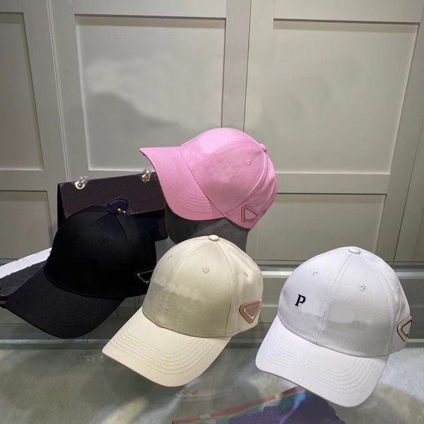 

Ball Caps 2023 Luxury Cap designer hat white Caps woman winter hat for man unisex human made solid letter patchwork active Dome triangle snapback/cap, Pink