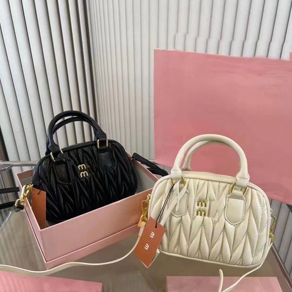 

designer women's bag fashion new fold series bowling all-match small square bag single shoulder cross-body handbag