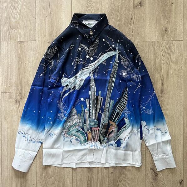 

long sleeve shirt men's casual shirts women quality 2023ss, White;black