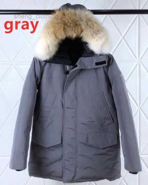 

winter jackets goose down coat real wolf fur big pockets thick jacket duck fashion hooded out clothes warm parka mens coats 4 style choose 7, Black