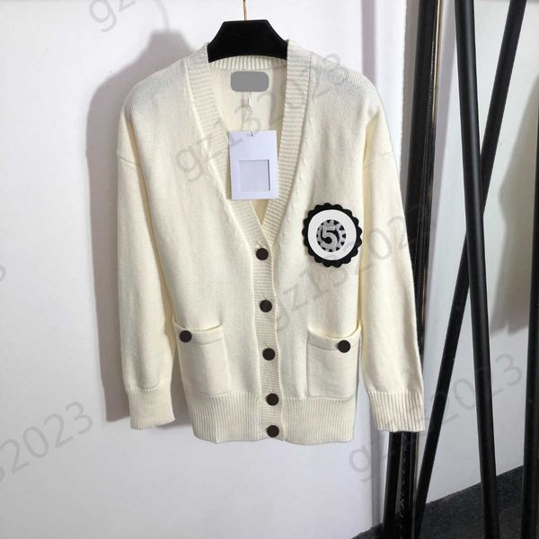 

cardigan womens sweaters sunflower nail beading embroidery v-neck knit cardigans off shoulder long sleeve buttons knitwear brand women appar, White;black