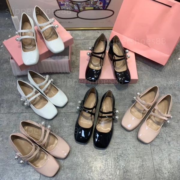 

designer ballet pumps heels mary jane dress shoes patent leather block kitten heel black white nude slip on pump slingback sandal buckle wit