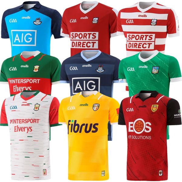 

2023 limerick cork dublin gaa jerseys 22 23 down louth antrim wicklow mayo hurling derry retro cork classic home away shirt, Black;yellow