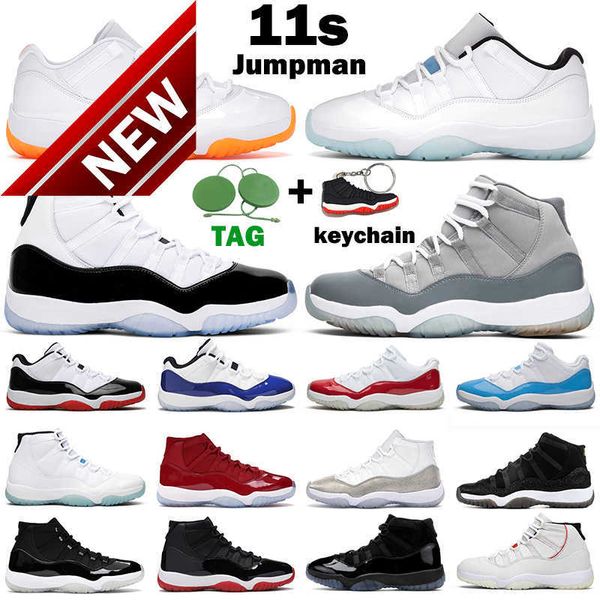 

shoes og 11s jumpman 11 mens basketball jubilee 25th anniversary bred concord cool grey cap and gown bright citrus legend blue men women, Black