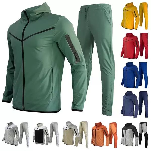 

2023 designer thin pant mens sportswear tech fleece pants tracksuit sportwear pant tracksuits loose bottoms techfleece man joggers, Black