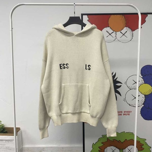

hoodie turtleneck es jumpers loose sweaters casual knits hoody lazy style for men women essentia lightweight knitted sweatshirts s-xl 24ch, Black