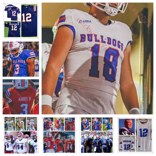 

dj johnson louisiana tech bulldogs jersey christian archangel keveion'ta spears brodrick calhoun maki carabin tahj magee stitched louis, Black