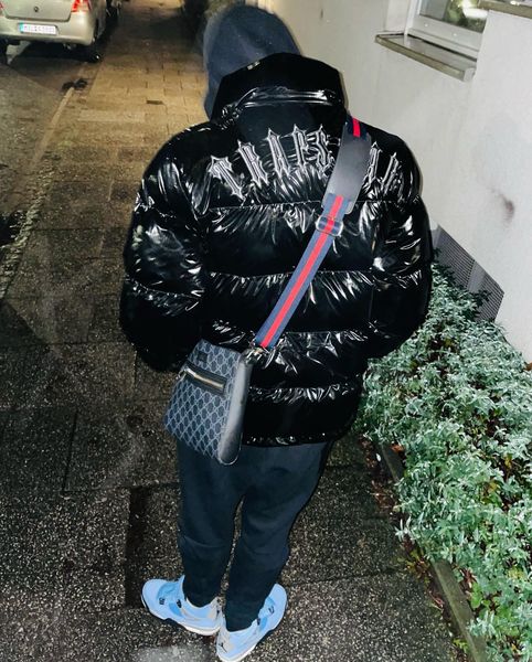 

trapstar london trap down jacket parka men women luxury brand shiny black embroidery puffer