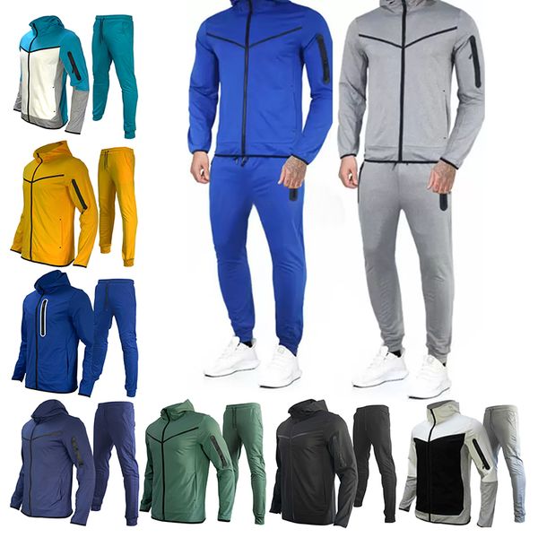 

designer thin men tracksuit womens tech fleeces jacket suit clothing jogger space cotton trousers pant mens bottoms techfleece joggers camo, Gray