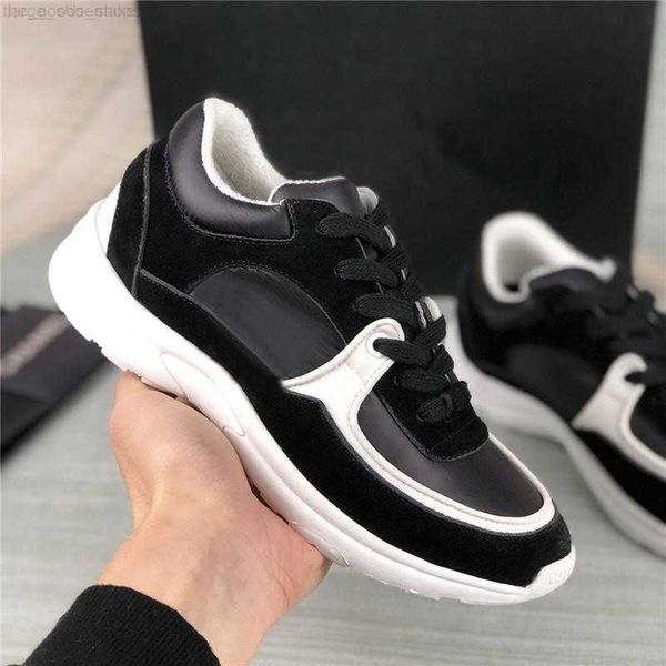 

vintage suede casual shoes calfskin reflective sneaker designer mens women sneakers fashion shoes increasing platform shoe leather dhlin004