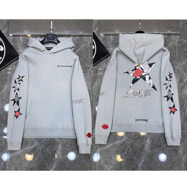 

men's luxury fashion sweatshirts jackets ch hoodies men women designer boy sanskrit print sweater zipper hooded cross pullover hoodie c, Black;brown