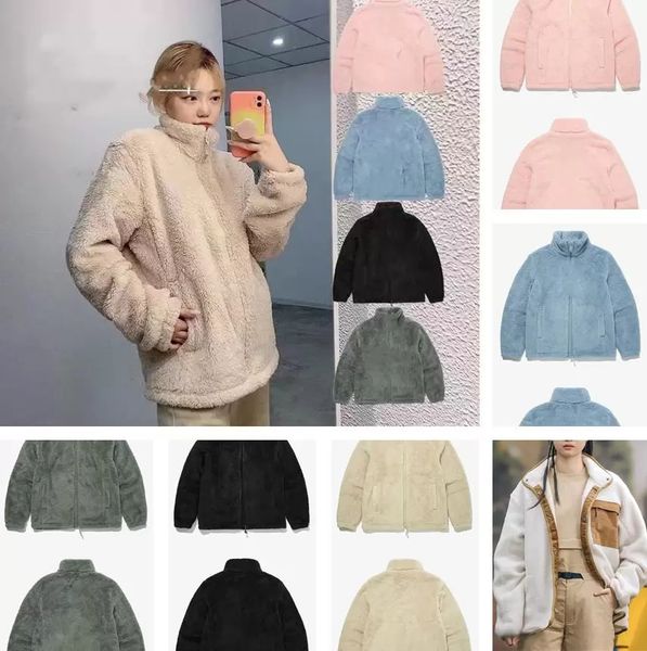 

2023 mens designer down jacket winter wool sherpa cotton womens jackets parka coat fashion windbreakers models lamb cashmere fleece coat men, Black