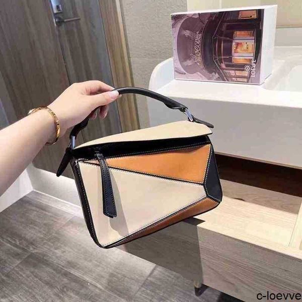 

puzzle designer shoulder bag handbag spanish lowe satchel capacity matching brand color lady purse geometric spain women's large single