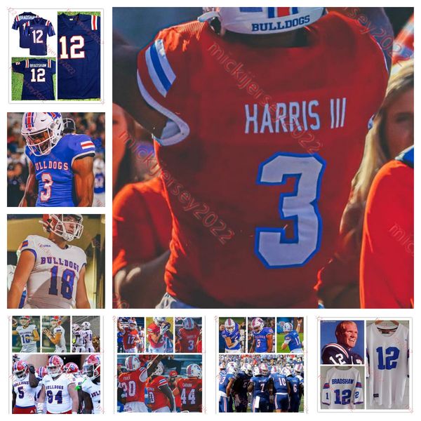 

ivan thomas louisiana tech bulldogs football jersey solomon lewis eric randall mykol clark zy ford joriell washington zyion claville louisia, Black