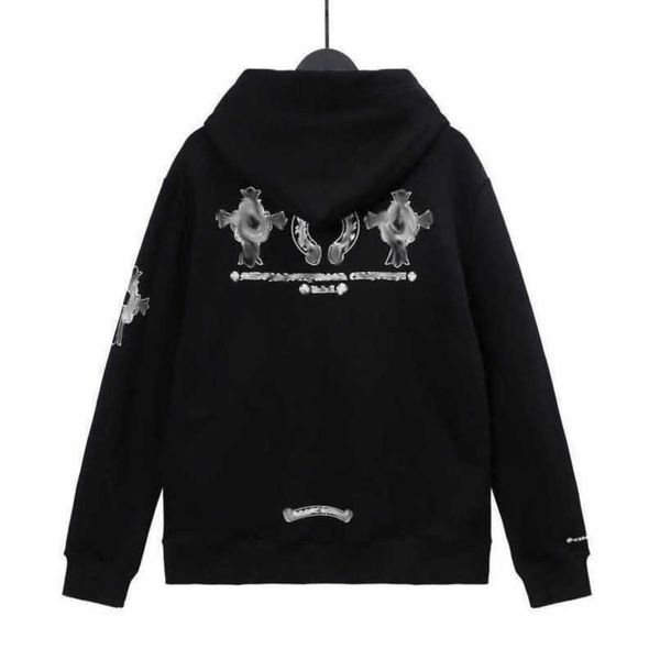 

fashion luxury mens jackets sweatshirts designer hoodies men women zipper cross scroll simple hooded sweater pullover hoodie casual coat ja, Black;brown