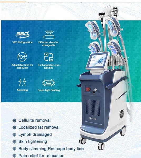 

360 angle cryolipolysis slimming machine cryo lipo laser 40k cavitation cryotherapy fat e weight loss device body cellulite removal beauty s