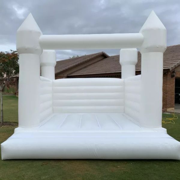 

white wedding bounce house classic inflatable bouncy castle with blower air jumping bouncer for bridal event party