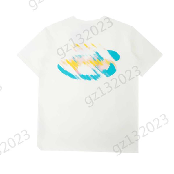 

womens clothes t-shirts front and back graffiti printed crewneck short sleeve t-shirt loose oversize version simple sports style tees spring, White