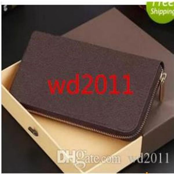 

fashion with box zipper wallet long style purse designer clutch wallet with 60015 60017186w, Red;black