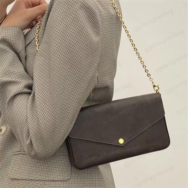 

designer handbags clutch cross body bags lady envelope shoulder bag for women fashion chains purse luxury letter print handbag cow261l