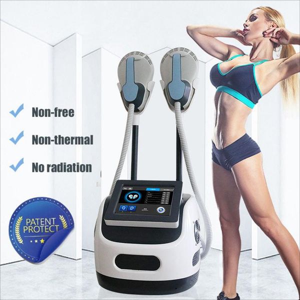 

high power ems sculpting 2 handles hiemt emslim slimming machine muscle sculpt muscle trainer body shaping weight loss reduce fat removal be