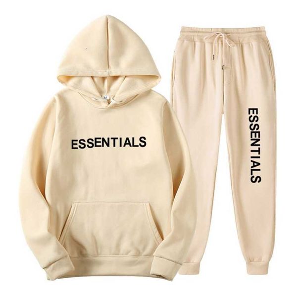 

tracksuit hoodie esentials four season hoodies men's and women's leisure sports fashion casual hip hop street sweater s-3xl, Black