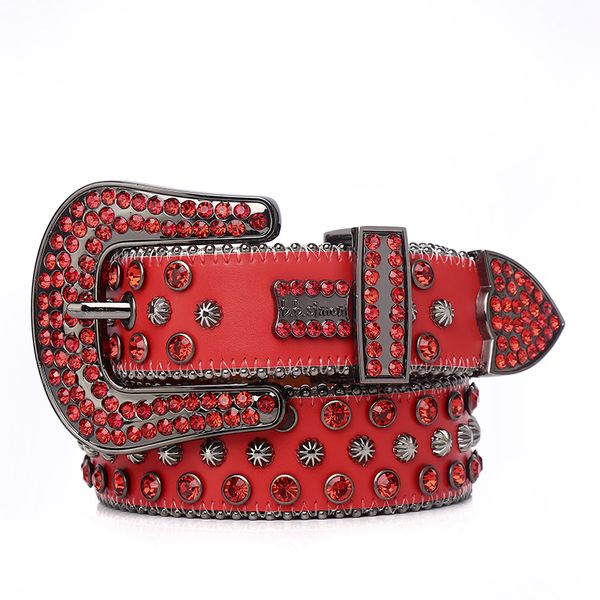 

fashion luxury bb rhinestone western simon belts diamond crystal studded belts cowgirl cowboy women men strap for jeans, Black;brown