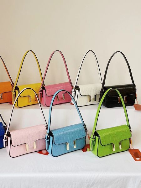 

designer women's bag fashion solid color temperament niche portable small square senior sense single shoulder crossbody bag