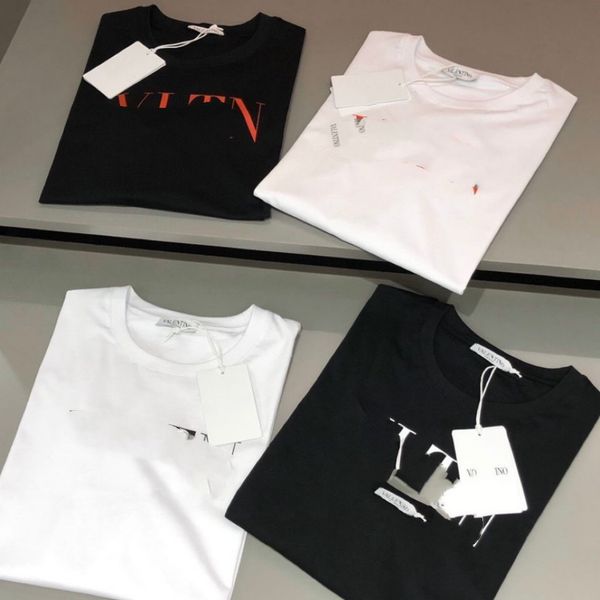 

summer mens designer t shirt casual man womens loose tees with letters print short sleeves sell luxury men t shirt #880gggg, White;black