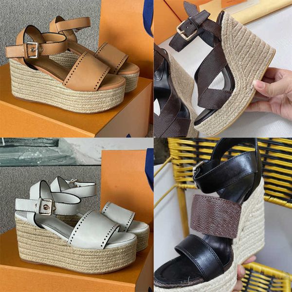

designer women straw shoes starboard wedge sandal open toe platform shoes 19 color wedge shoes fashion sandal straw bottom pumps lady35-41 w, Black