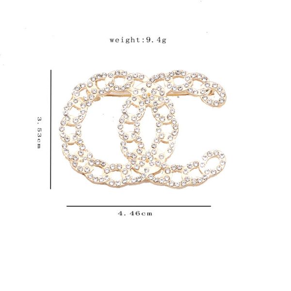 

uxury women designer brand letters brooches 18k gold plated inlay crystal rhinestone jewelry brooch charm pearl pin classics marry wedding, Silver