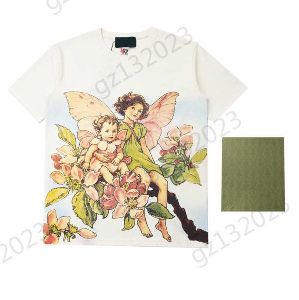 

womens t-shirts front portrait print short sleeve pullover t-shirt classic crewneck design simple casual cotton tees spring summer women clo, White