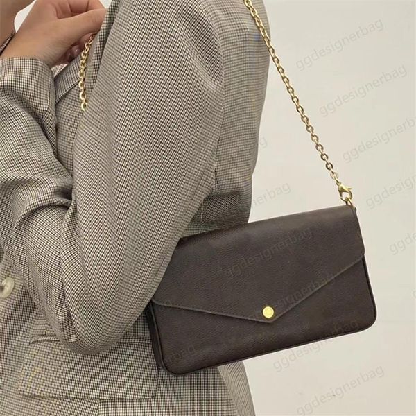 

designer handbags clutch cross body bags lady envelope shoulder bag for women fashion chains purse luxury letter print handbag cow245t
