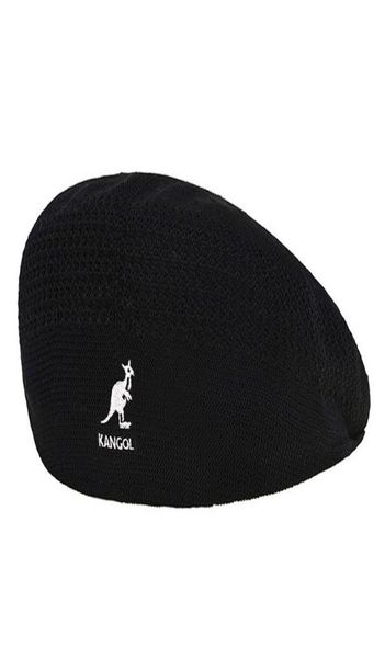 

kangol knitting mesh kangaroo wool four seasons british retro beiya same versatile beret berets1963645, Blue;gray