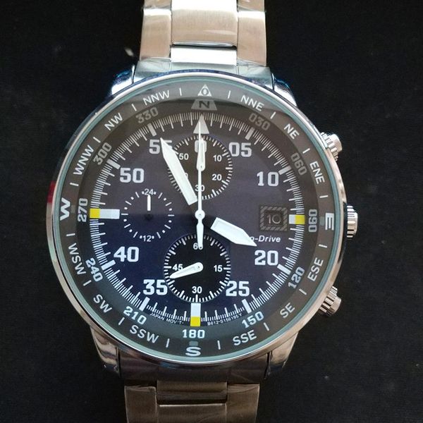 

fashion mens watch quartz movement watches satch subdials work full stainless steel wristwatch for men lifestyle wate225s, Slivery;brown