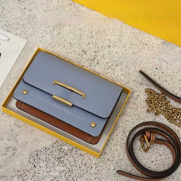 

luxury brands designer shoulder bag crossbody s handbags new fashion texture metal buckle exquisite chain strap messenger gift box factory d