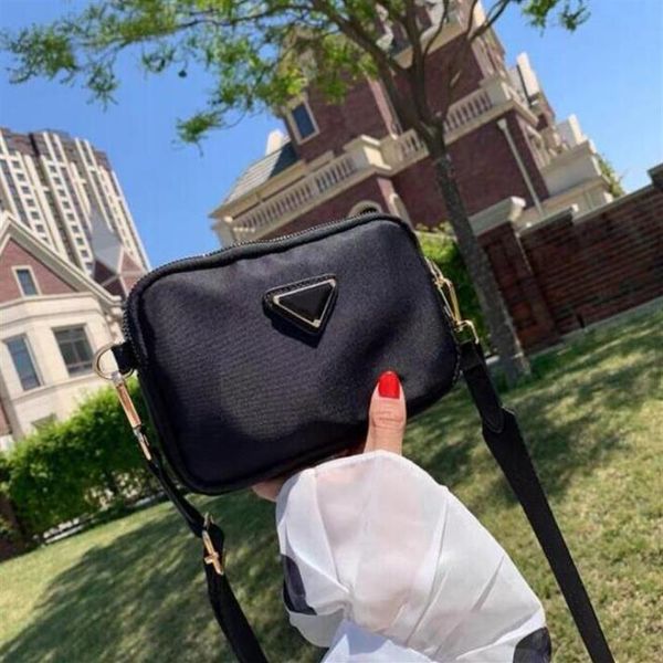 

elegant black nylon canvas bag brand messenger bags men women outdoor sports backpack fashion zipper pocket wallet284s