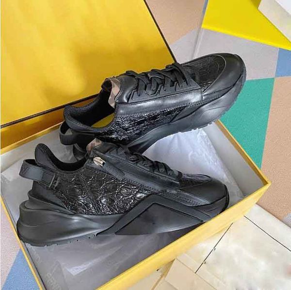 

elling casual flow runner sports shoes & low sneakers shoes men rubber sole fabric patent leather men's wholesale discount trainer with, Black