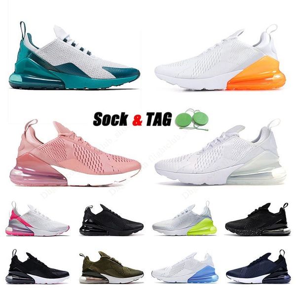 

wholesale 270 running shoes for men women pink triple white total orange spirit teal p bule light orewood brown habanero red outdoor sports