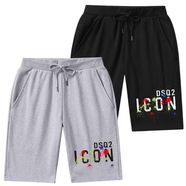 

dsq2 shorts men's cotton shorts spring summer loose casual sports pants versatile home, White;black