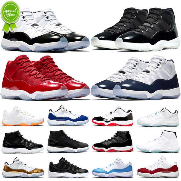

2023 jumpman 11 basketball shoes 11s low men women legend blue university citrus jubilee 25th anniversary concord 45 bred mens, Black
